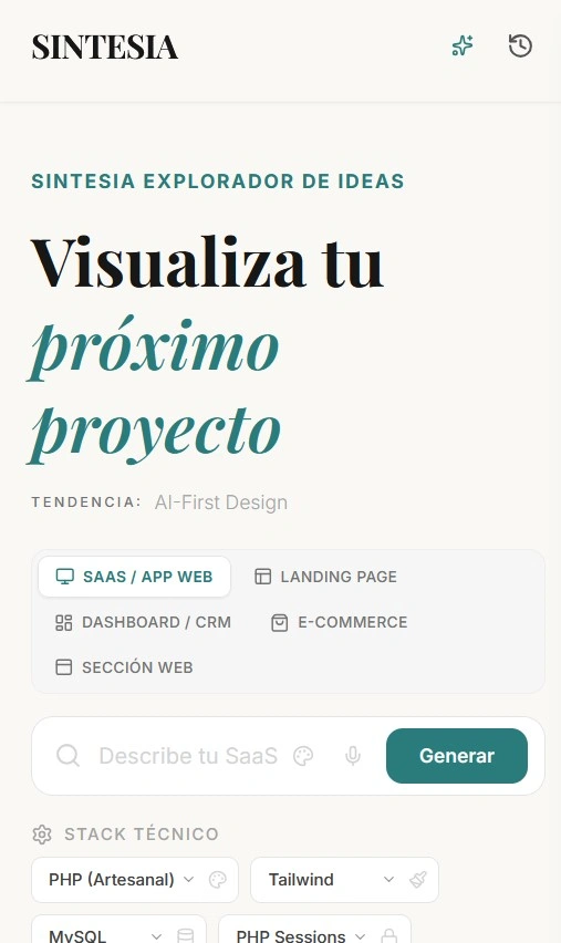 Captura de Explorador de Ideas