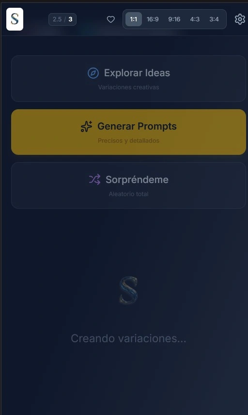 Sintesia Prompter - Pantalla 3
