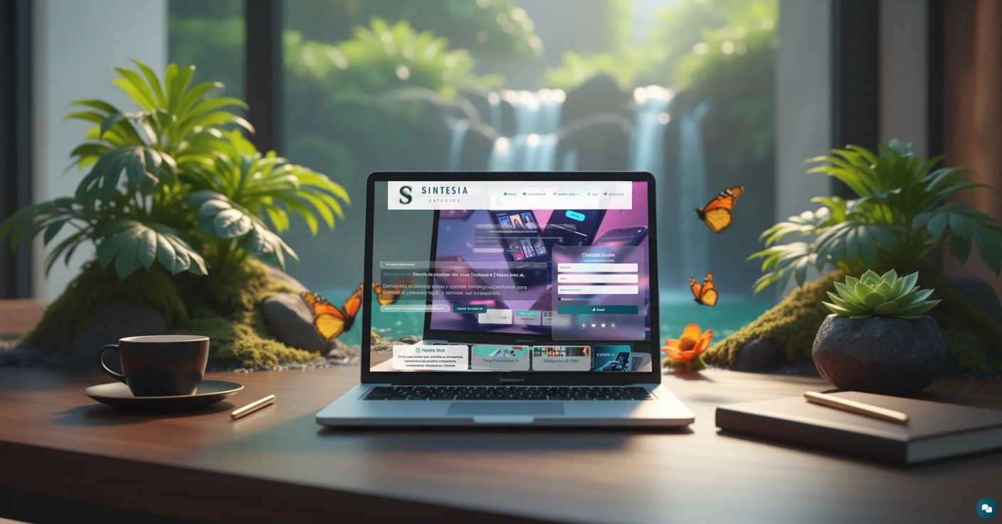 Creatividad visual generada para Sintesia Studio