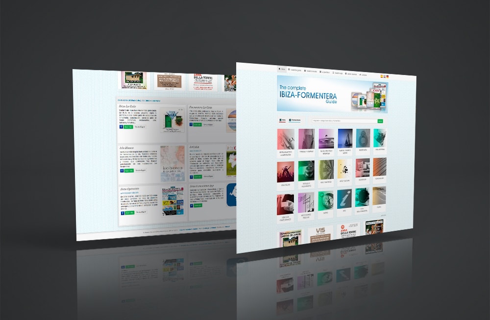 Diseño web histórico de Digital Grafic Ibiza