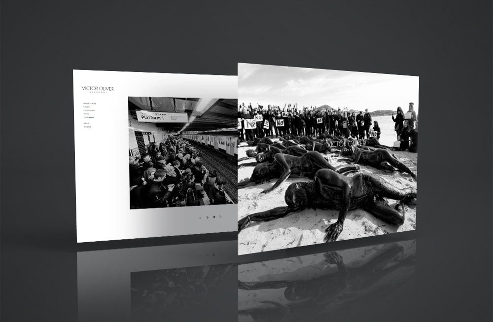 Diseño web histórico del fotógrafo Víctor Oliver